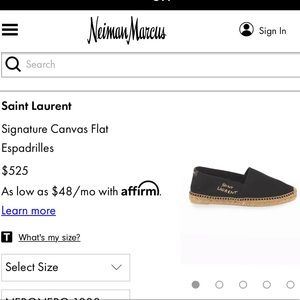 Saint Laurent Espadrilles